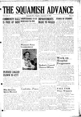 Squamish Advance: Thursday, September 14, 1950