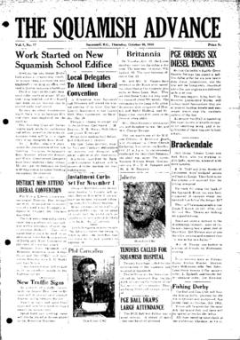 Squamish Advance: Thursday, October 26, 1950