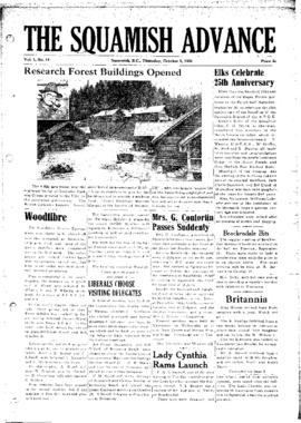 Squamish Advance: Thursday, October 5, 1950