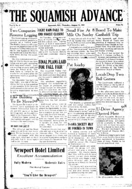 Squamish Advance: Thursday, August 16, 1951