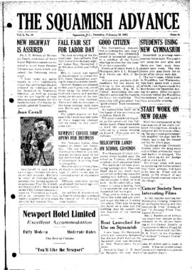 Squamish Advance: Thursday, February 28, 1952