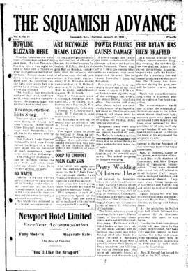 Squamish Advance: Thursday, January 21, 1954