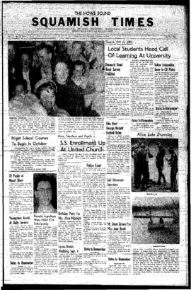 Squamish Times: Thursday, September 24, 1959