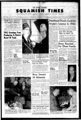 Squamish Times: Thursday, January 4, 1962