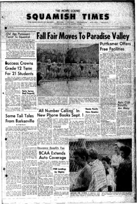 Squamish Times: Thursday, August 23, 1962