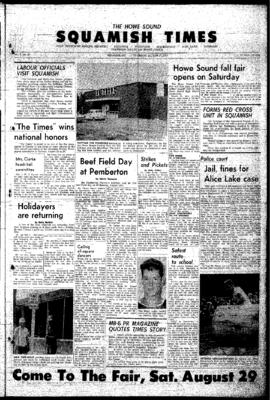 Squamish Times: Thursday, August 27, 1964