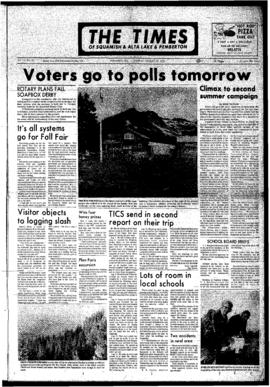 Squamish Times: Wednesday, August 29, 1972