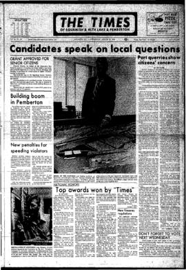 Squamish Times: Wednesday, August 23, 1972