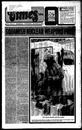 Squamish Times: Wednesday, October 16, 1985