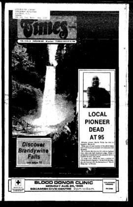 Squamish Times: Tuesday, August 19, 1986