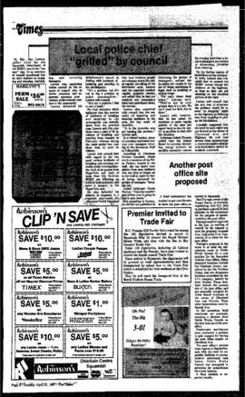 Squamish Times: Tuesday, April 21, 1987