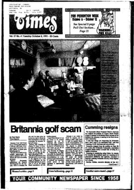 Squamish Times: Tuesday, October 8, 1991