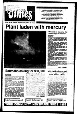 Squamish Times: Tuesday, November 12, 1991