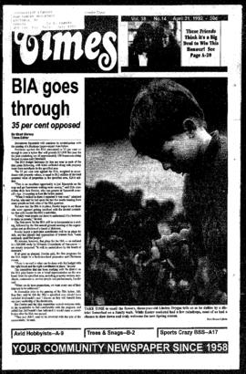 Squamish Times: Tuesday, April 21, 1992