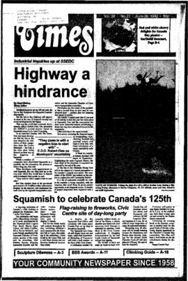 Squamish Times: Tuesday, June 30, 1992