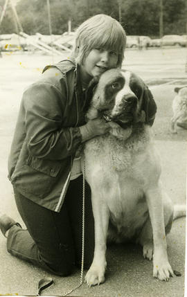 Child and dog