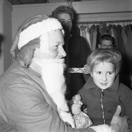 Santa and girl