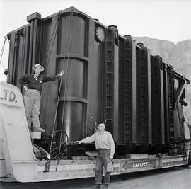 Large container on trailer