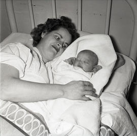 Woman and baby