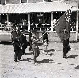 Parade with flag