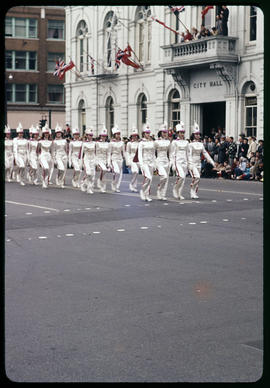 Drill team in parade